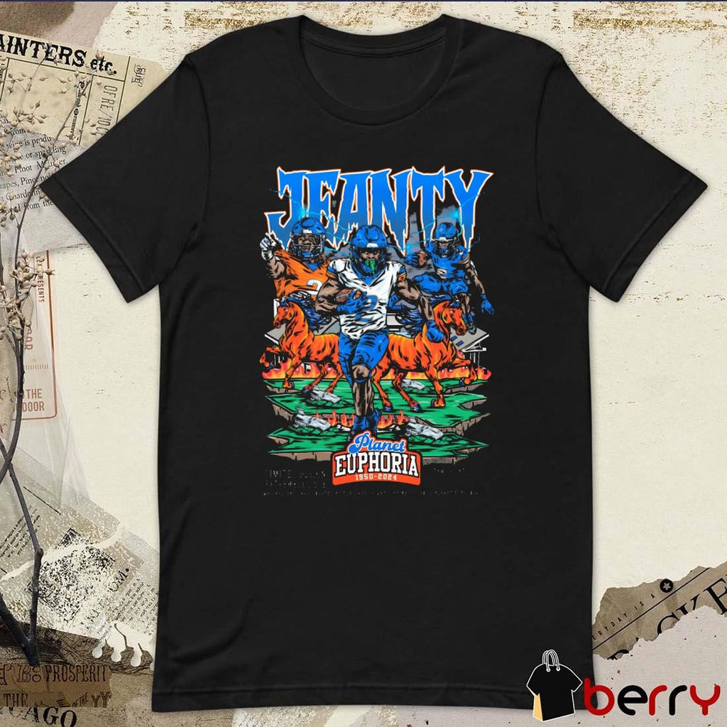 Ashton Jeanty Boise State Broncos Planet Euphoria Art t-shirt