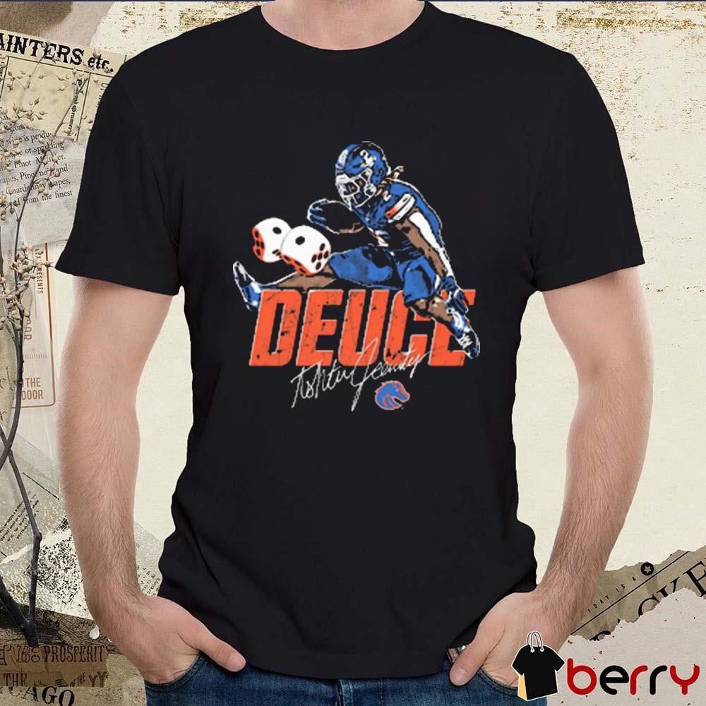 Ashton Jeanty Boise State Broncos Signature Deuce Vintage Graphic t-shirt
