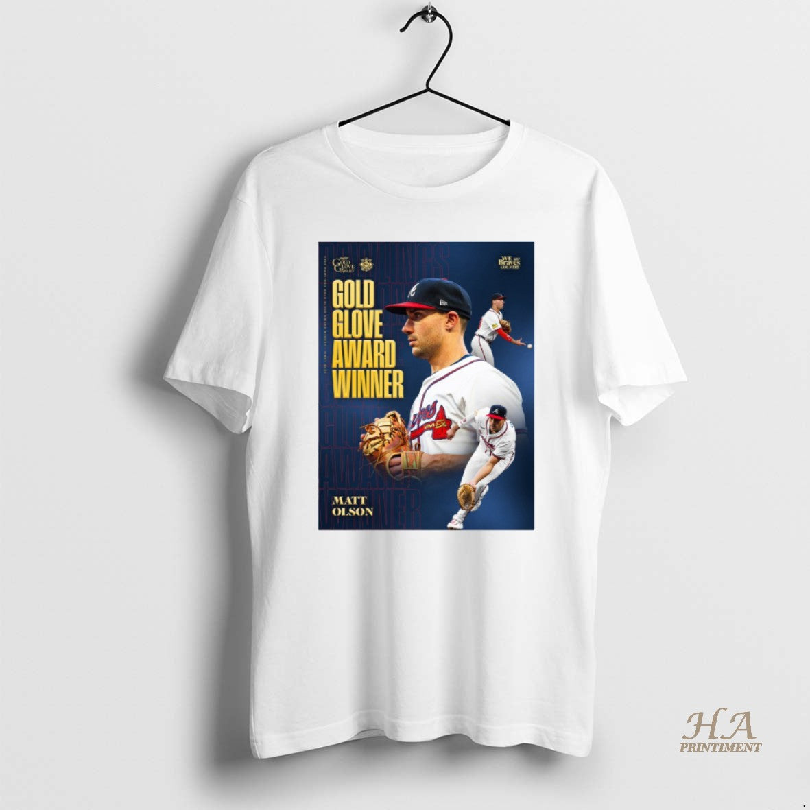 Official Atlanta Braves Congratulations Matt Olson 2025 Rawlings Gold Glove Award T-Shirts, Hoodie, Sweatshirt
