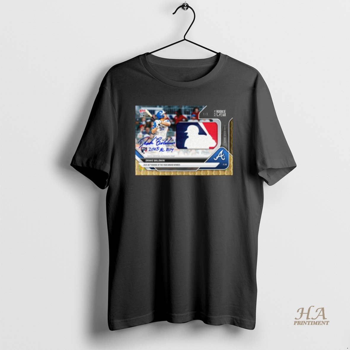 Official Atlanta Braves Drake Baldwin 2025 Nl Rookie Of The Year Topps Signature T-Shirts, Hoodie, Sweatshirt