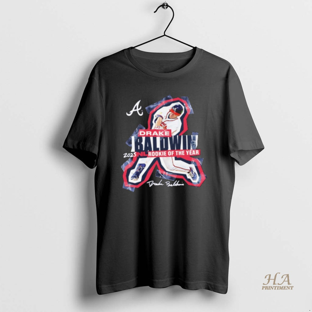 Official Atlanta Braves Drake Baldwin 2025 National League Rookie Of The Year Signature T-Shirts, Hoodie, Sweatshirt