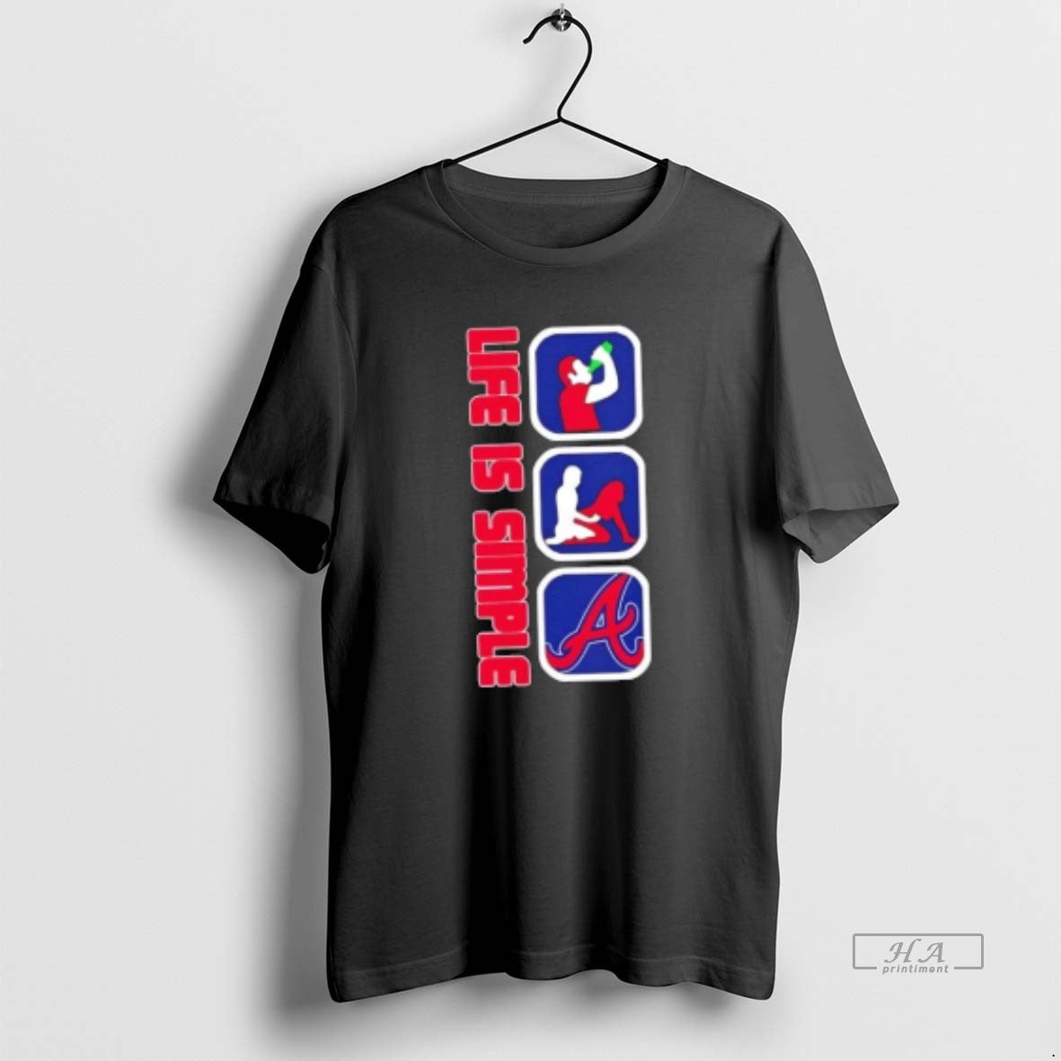 Official Atlanta Braves Baseball Life Is Simple T-Shirts, Hoodie, Sweatshirt