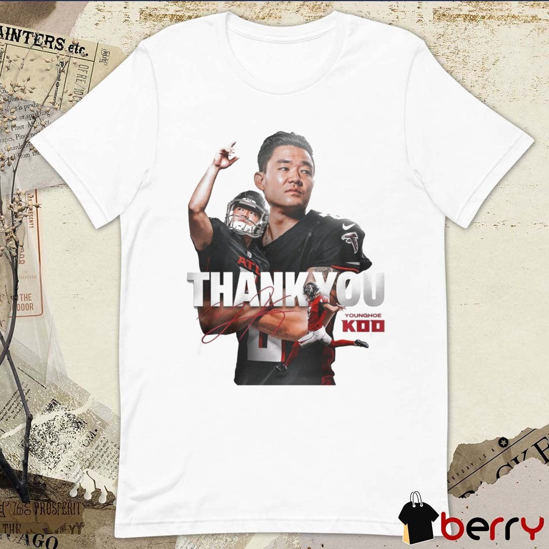 Atlanta Falcons Football Thank You Younghoe Koo Signature t-shirt