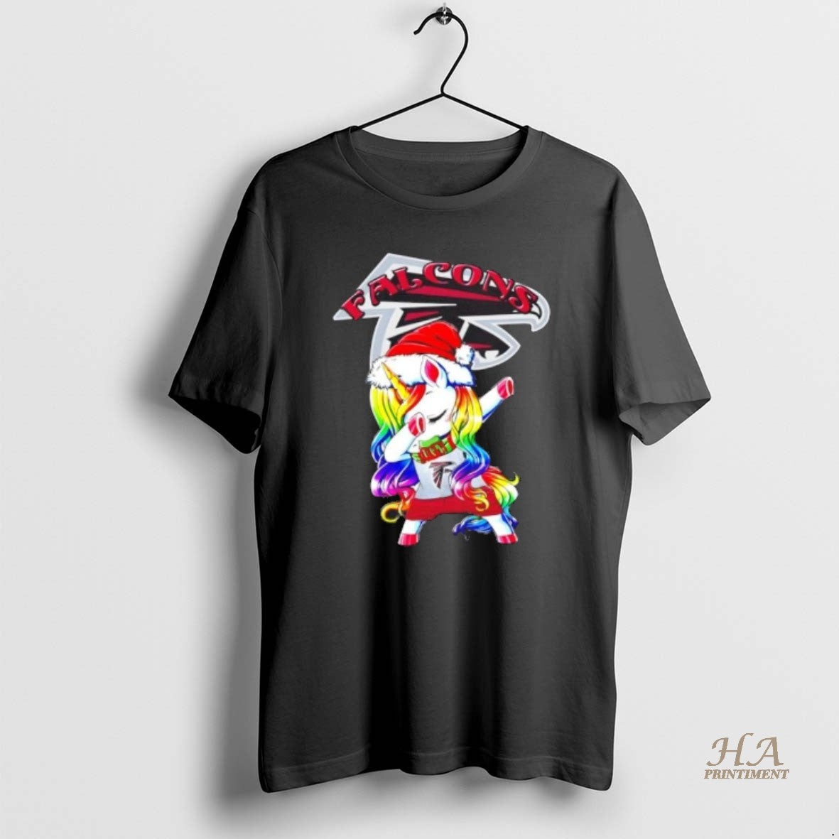 Official Atlanta Falcons X Unicorn Santa Hat Dabbing Merry Christmas T-Shirts, Hoodie, Sweatshirt | InkNestWear.com