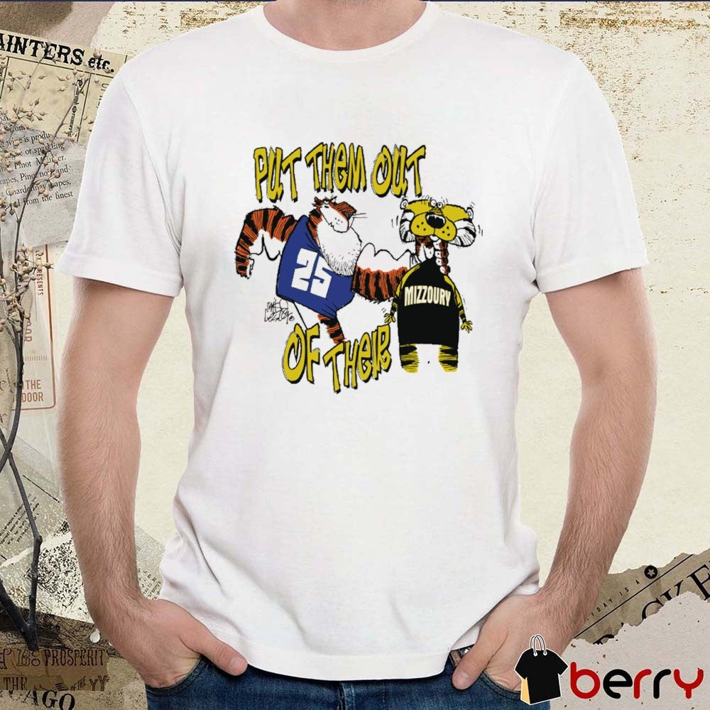 Auburn Vs Missouri Gameday Put Them Out Of There War Eagle October 18 2025 Fanart t-shirt