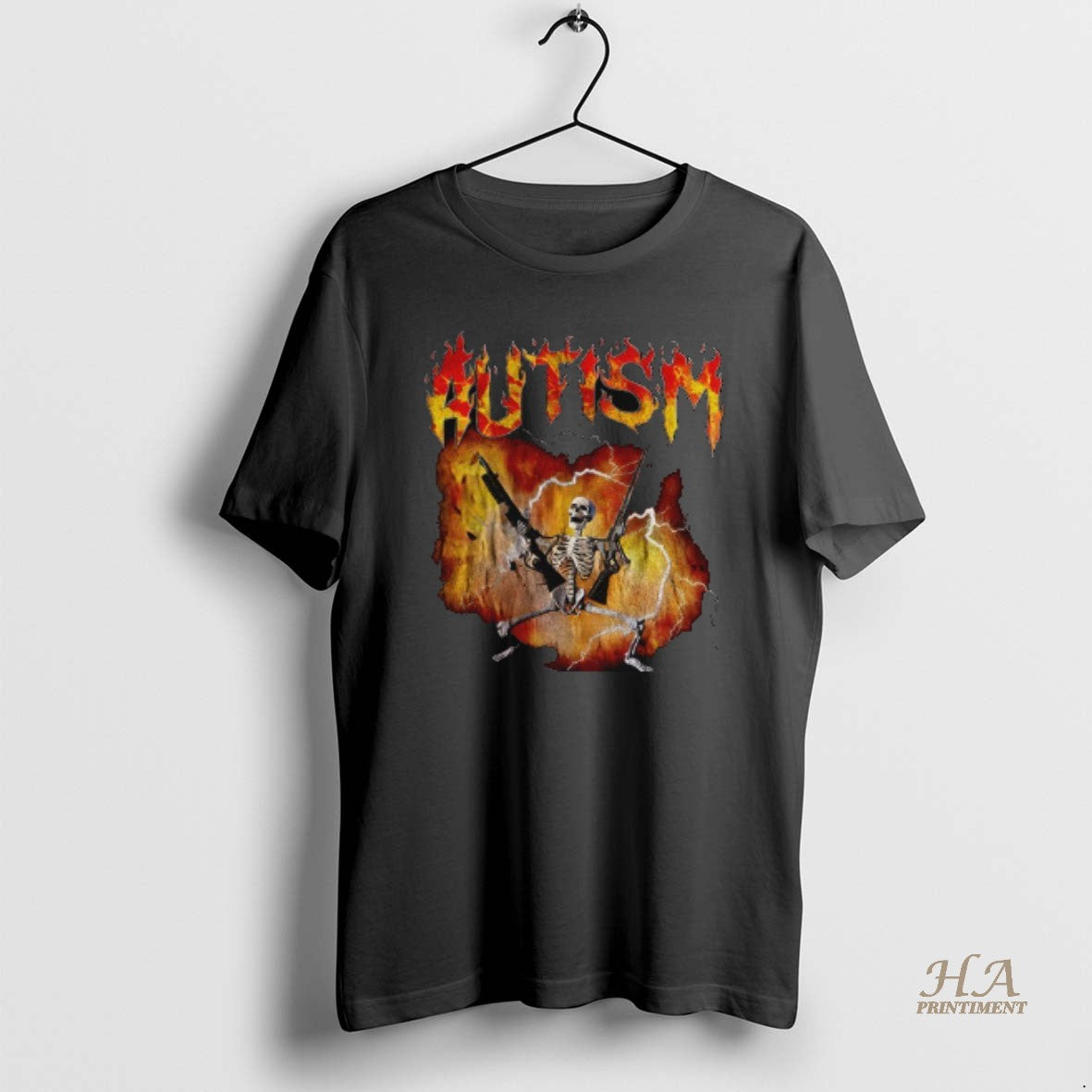 Official Autistic Funny Skeleton Edgy Meme Graphic T-Shirts, Hoodie, Sweatshirt | InkNestWear.com