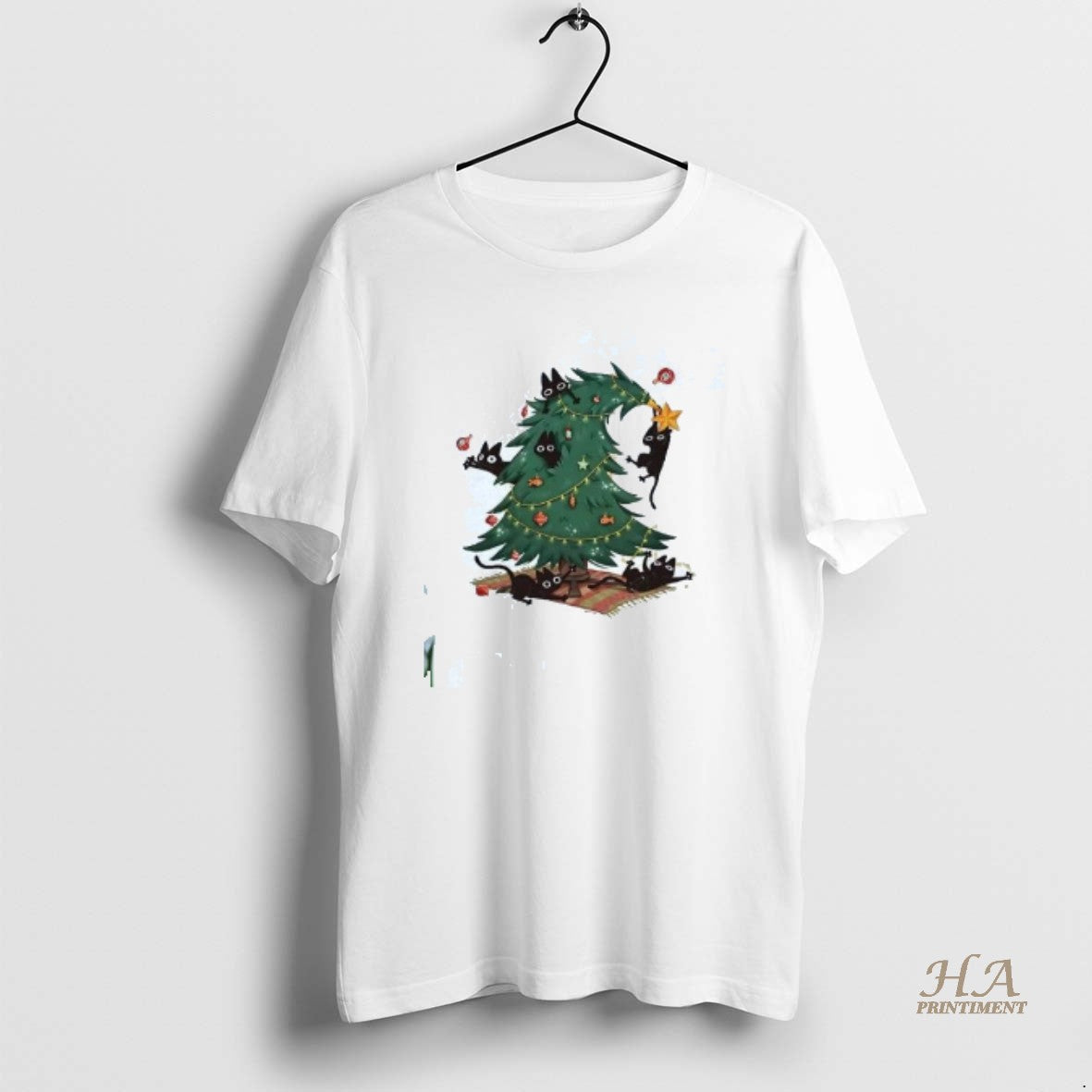 Official Axkjyiuo Christmas Tree And Cat T-Shirts, Hoodie, Sweatshirt | InkNestWear.com