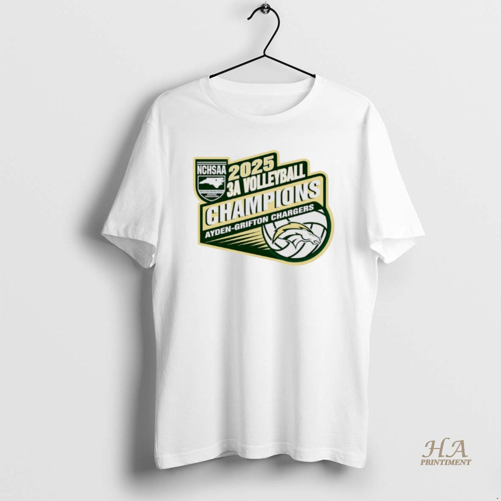 Official Ayden Grifton Chargers 2025 Nchsaa 3a Volleyball Champions T-Shirts, Hoodie, Sweatshirt | InkNestWear.com