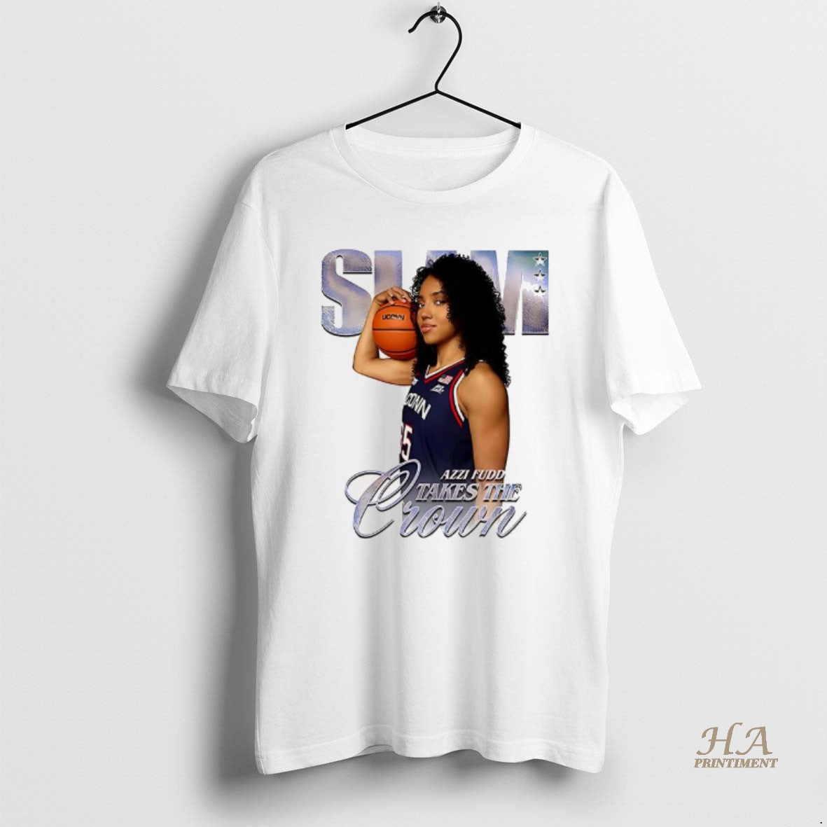 Official Azzi Fudd Uconn Huskies Basketball Slam Take The Crown T-Shirts, Hoodie, Sweatshirt | InkNestWear.com