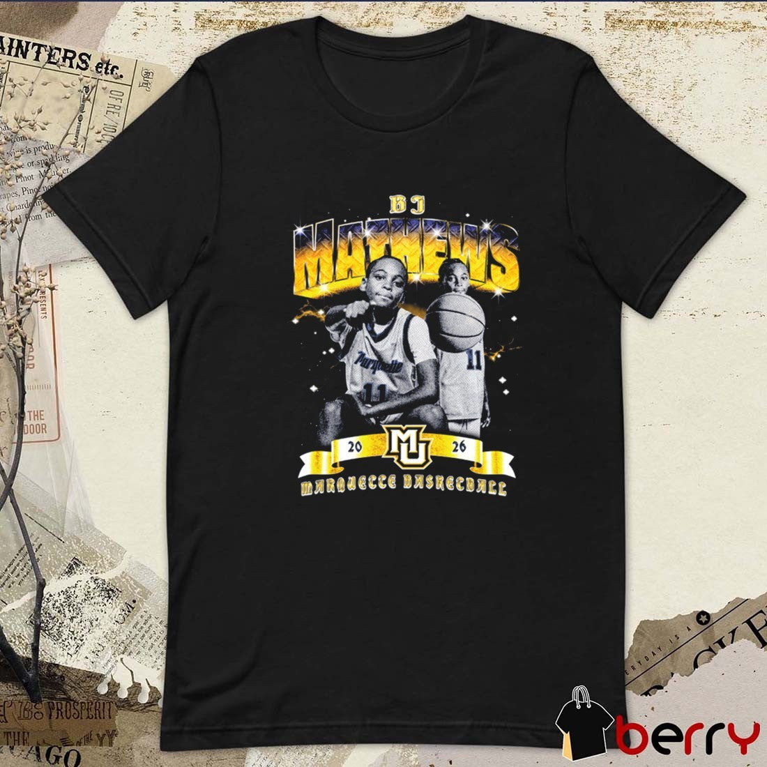 BJ Mathews Marquette Marquette Golden Eagles Basketball Team Impact t-shirt
