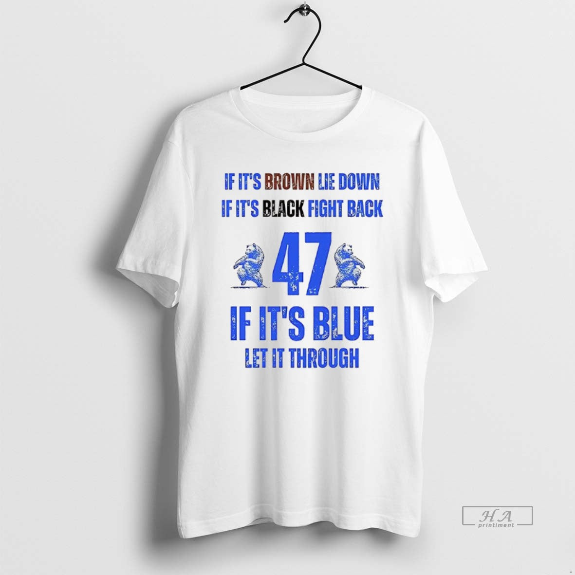 Official Byu 47 If Its Brown Lie Down If Its Black Fight Back T-Shirts, Hoodie, Sweatshirt | InkNestWear.com