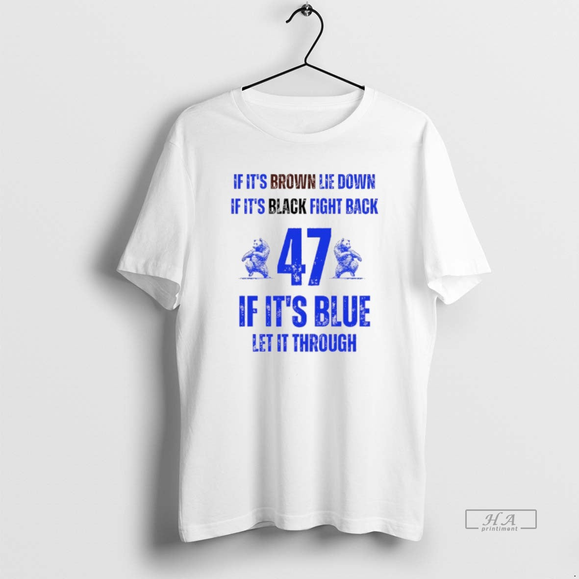 Official Byu Cougars Football If Its Brown Lie Down If Its Black Fight Back 47 T-Shirts, Hoodie, Sweatshirt | InkNestWear.com