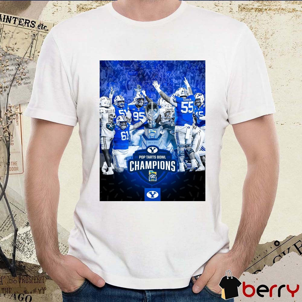BYU Cougars victory in the 2025 Pop-Tart Bowl Champions Poster t-shirt