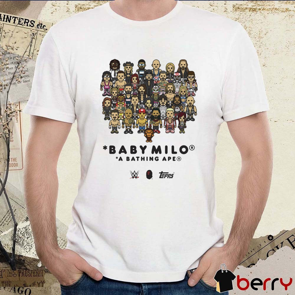 Baby Milo A Bathing Ape WWE Survivor Series Topps 2025 t-shirt