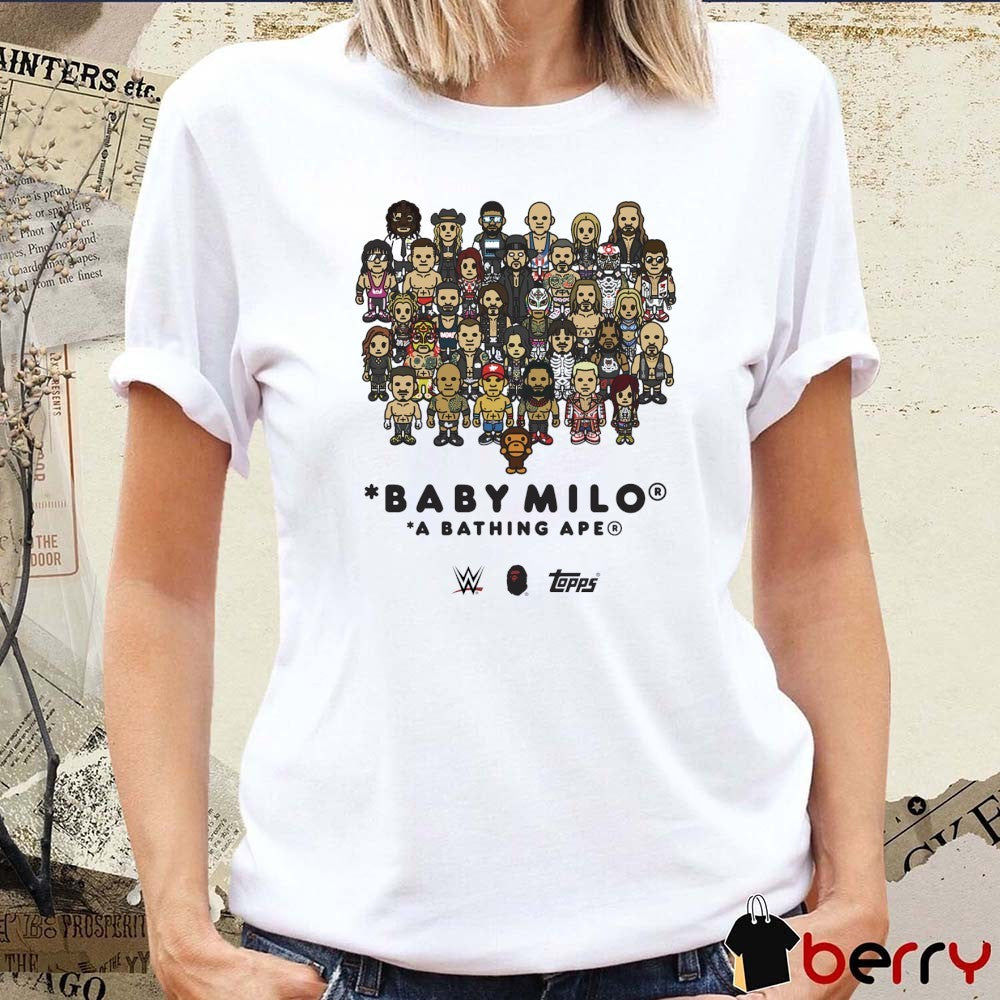 Baby Milo A Bathing Ape WWE Survivor Series Topps 2025 t-shirt