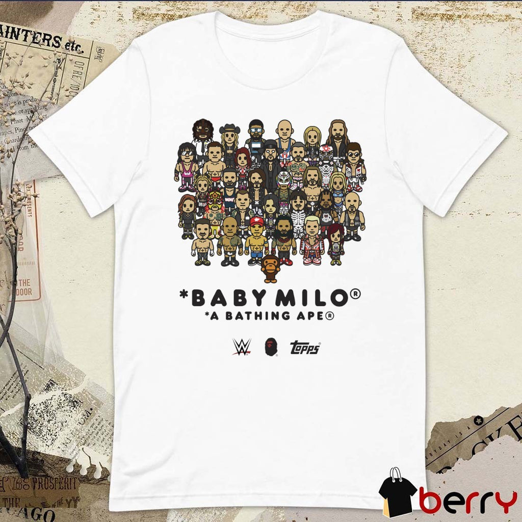 Baby Milo A Bathing Ape WWE Survivor Series Topps 2025 t-shirt