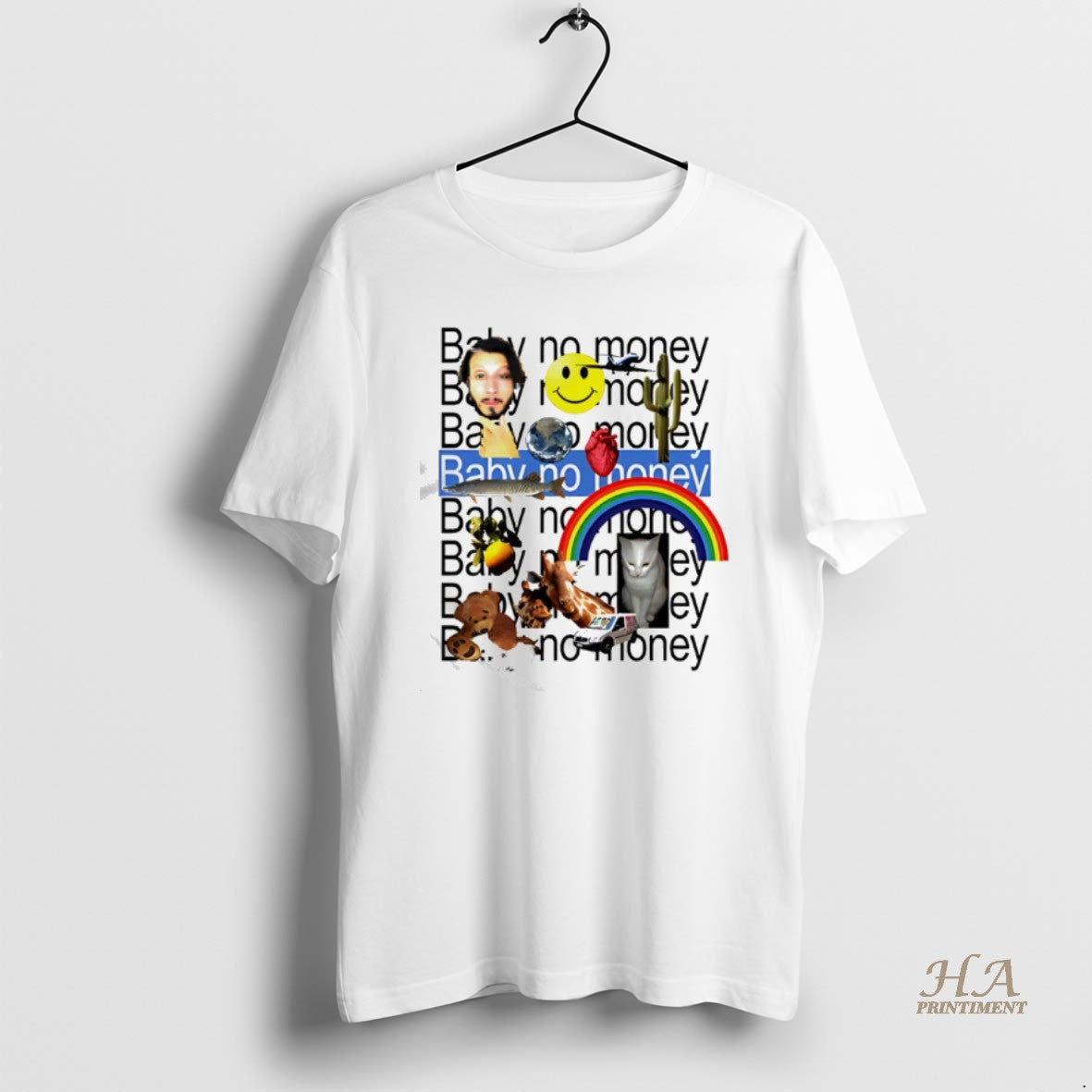 Official Baby No Money Generic Icon Fish Rainbow Cat Bear Earth T-Shirts, Hoodie, Sweatshirt | InkNestWear.com
