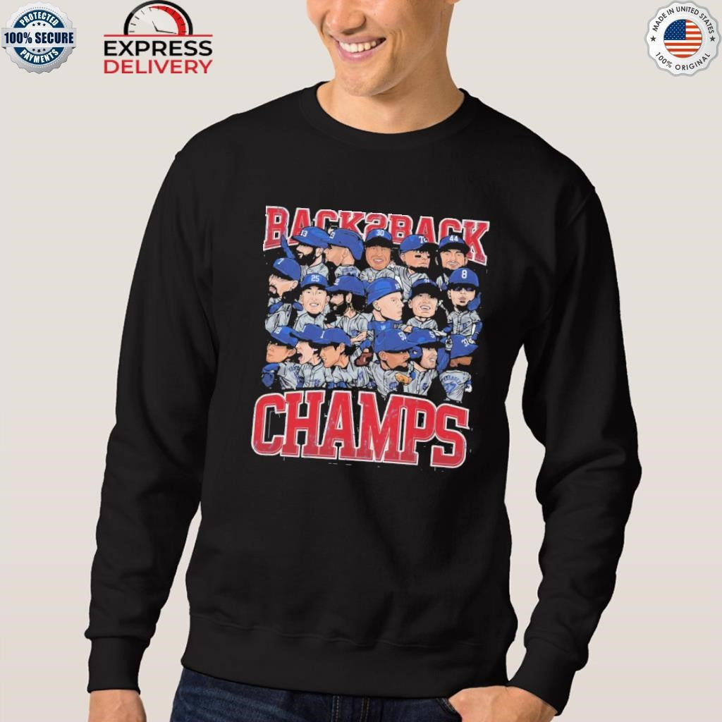 Back To Back World Champs Caricatures Shirt