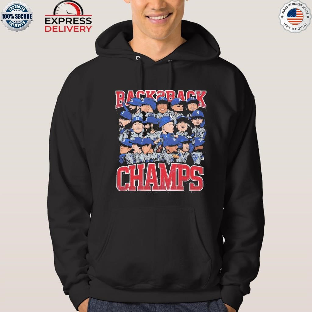 Back To Back World Champs Caricatures Shirt