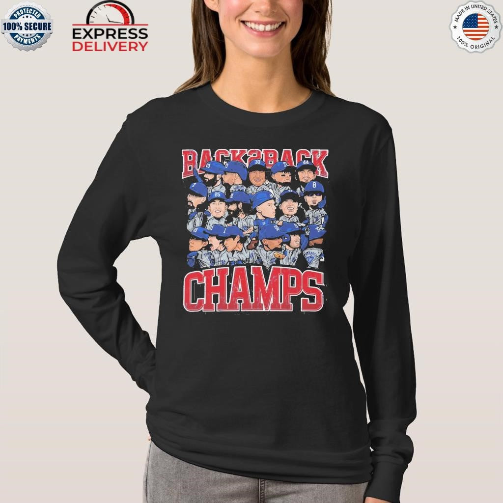 Back To Back World Champs Caricatures Shirt