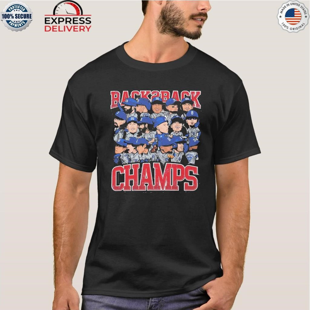 Back To Back World Champs Caricatures Shirt