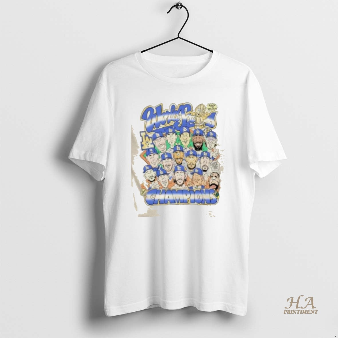 Official Back To Back 2025 World Series Champions Los Angeles Dodgers All Players Caricature T-Shirts, Hoodie, Sweatshirt