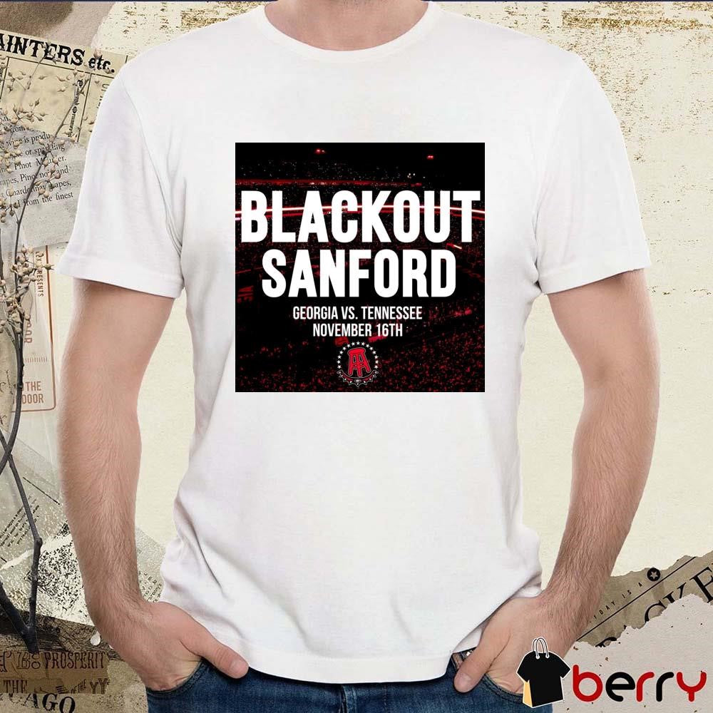 Backout Sanford Georgia Bulldogs vs. Tennessee Volunteers November 16th Poster t-shirt