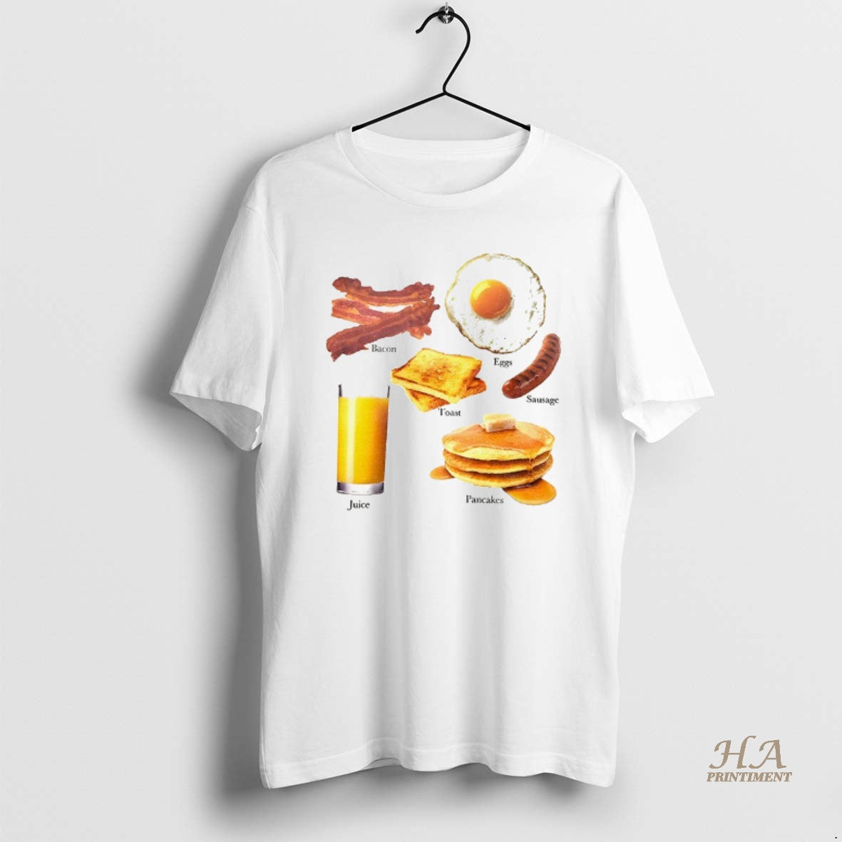 Official Bacon Eggs Toast Sausage Pancakes Juice Food T-Shirts, Hoodie, Sweatshirt | InkNestWear.com