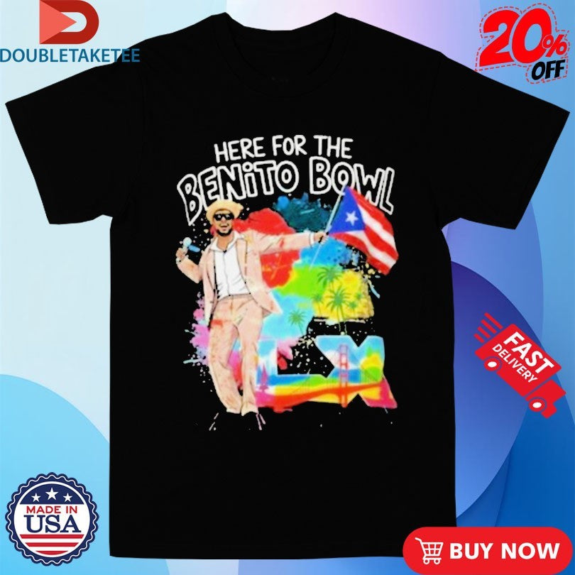Bad Bunny Here For The Benito Bowl Bowl Bunny LX 2026 Shirts