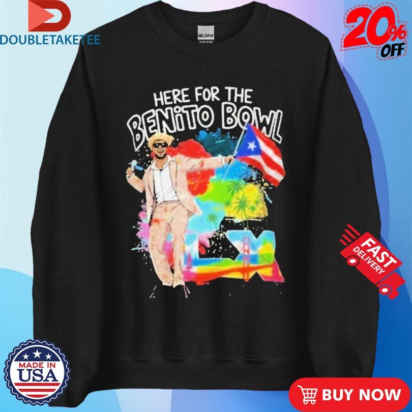 Bad Bunny Here For The Benito Bowl Bowl Bunny LX 2026 Shirts