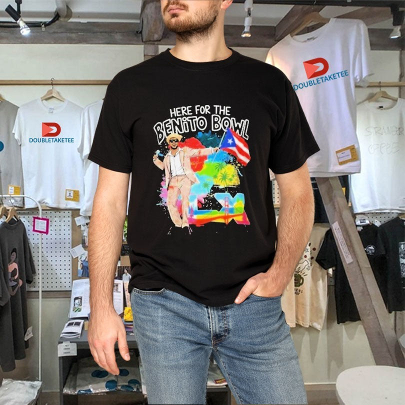Bad Bunny Here For The Benito Bowl Bowl Bunny LX 2026 Shirts