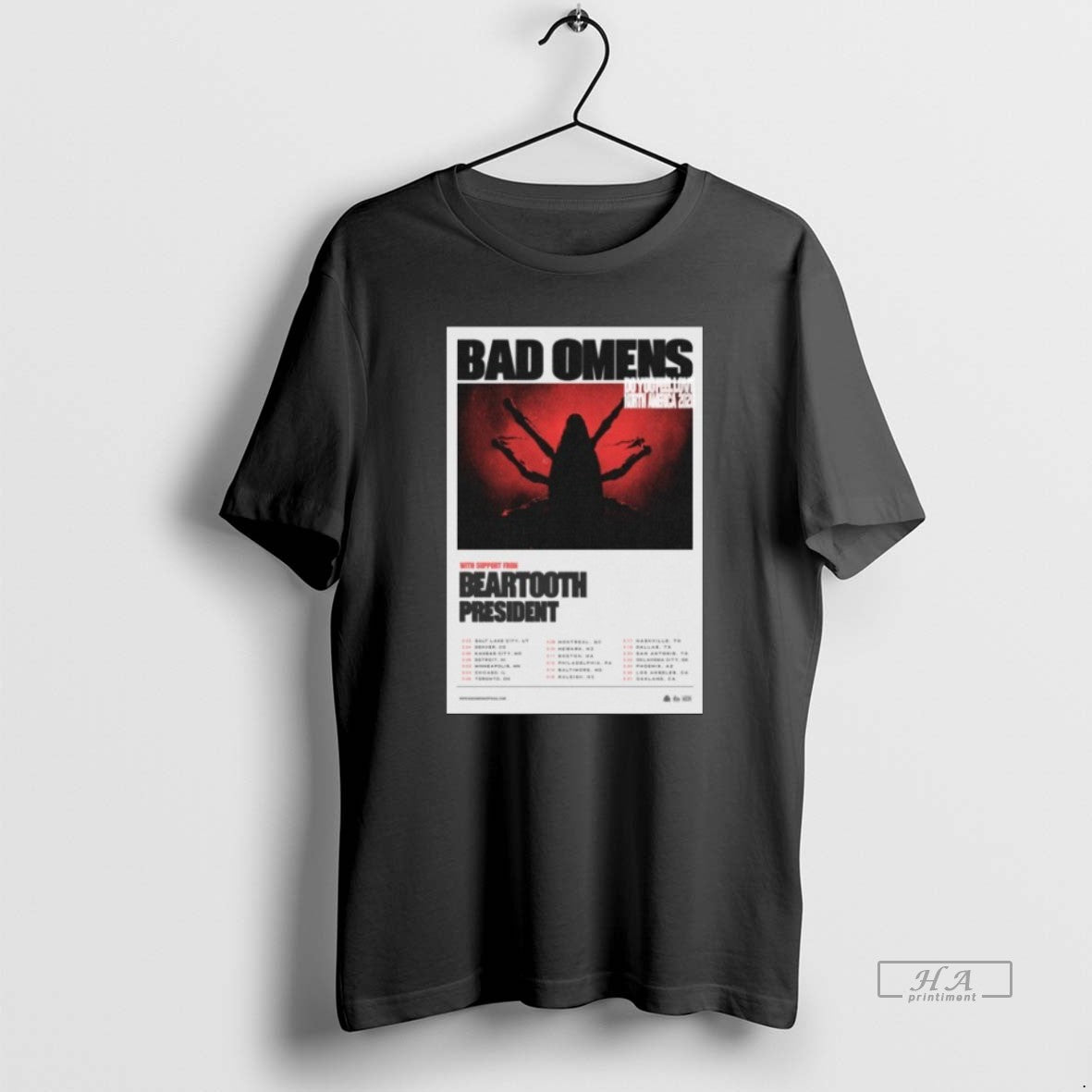 Official Bad Omens North America Tour 2026 T-Shirts, Hoodie, Sweatshirt | InkNestWear.com