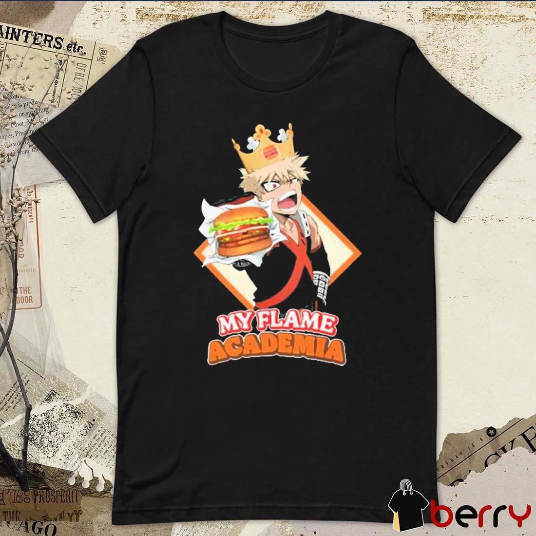 Bakugou Burger King My Flame Academia t-shirt