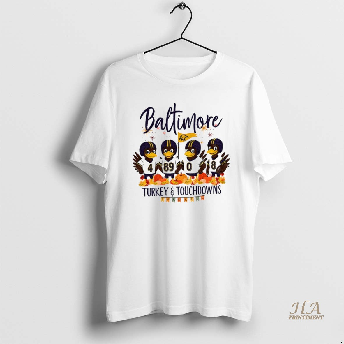 Official Baltimore Ravens Football American Football Turkey And Touchdowns Thankful Thanksgiving T-Shirts, Hoodie, Sweatshirt