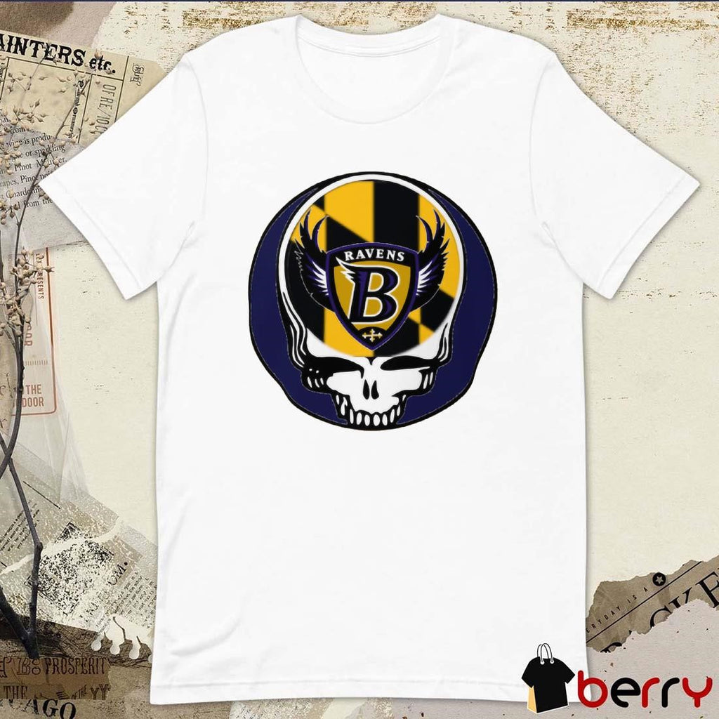 Baltimore Ravens NFL Ball So Hard Grateful Dead t-shirt