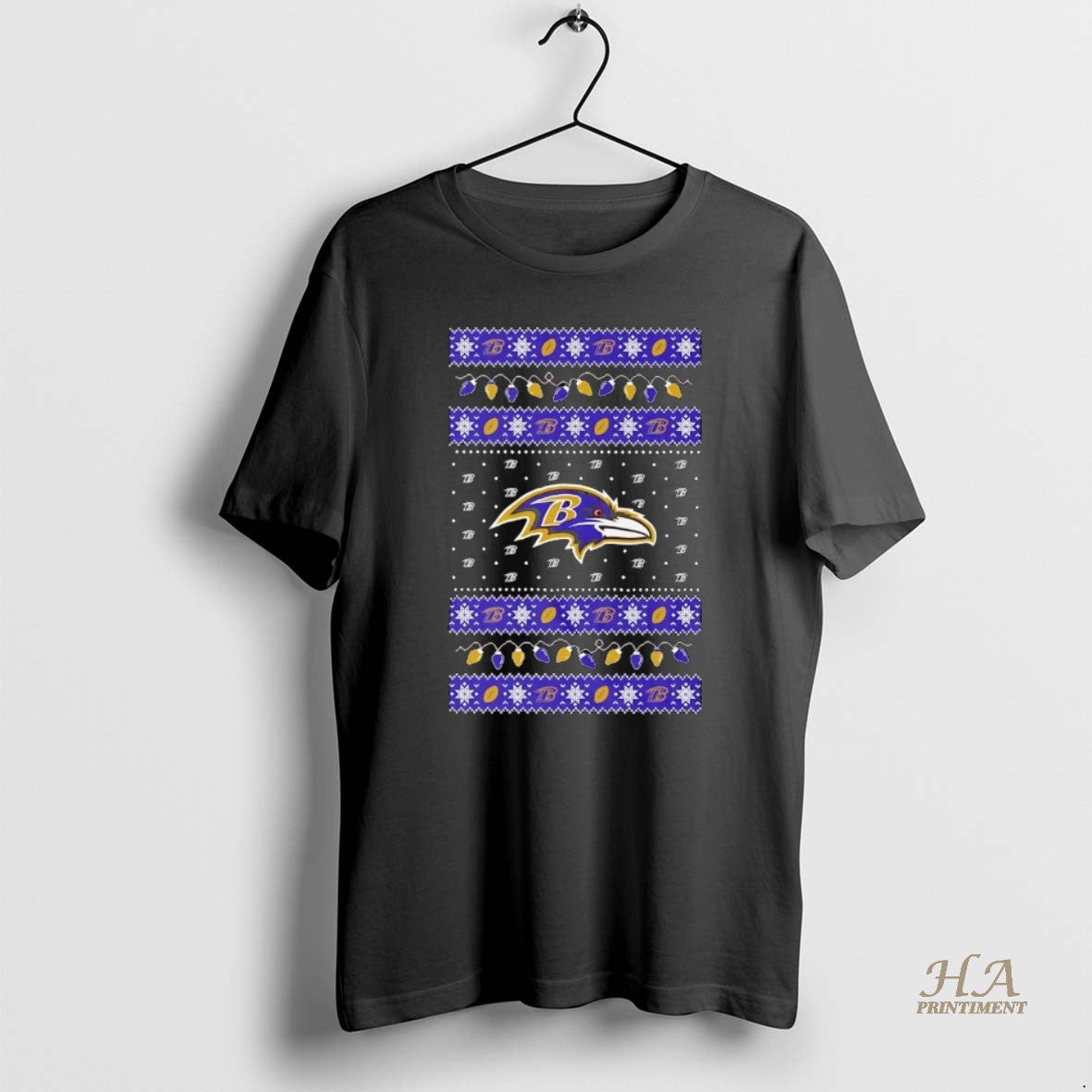 Official Baltimore Ravens Ugly Christmas Light T-Shirts, Hoodie, Sweatshirt | InkNestWear.com