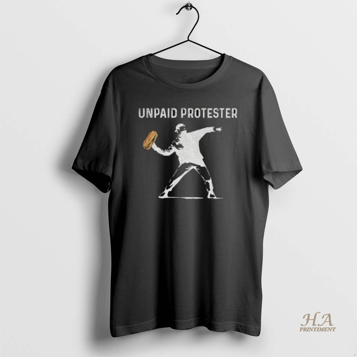 Official Banksy Inspired Protest Dc Sandwich Thrower Unpaid Protester T-Shirts, Hoodie, Sweatshirt | InkNestWear.com