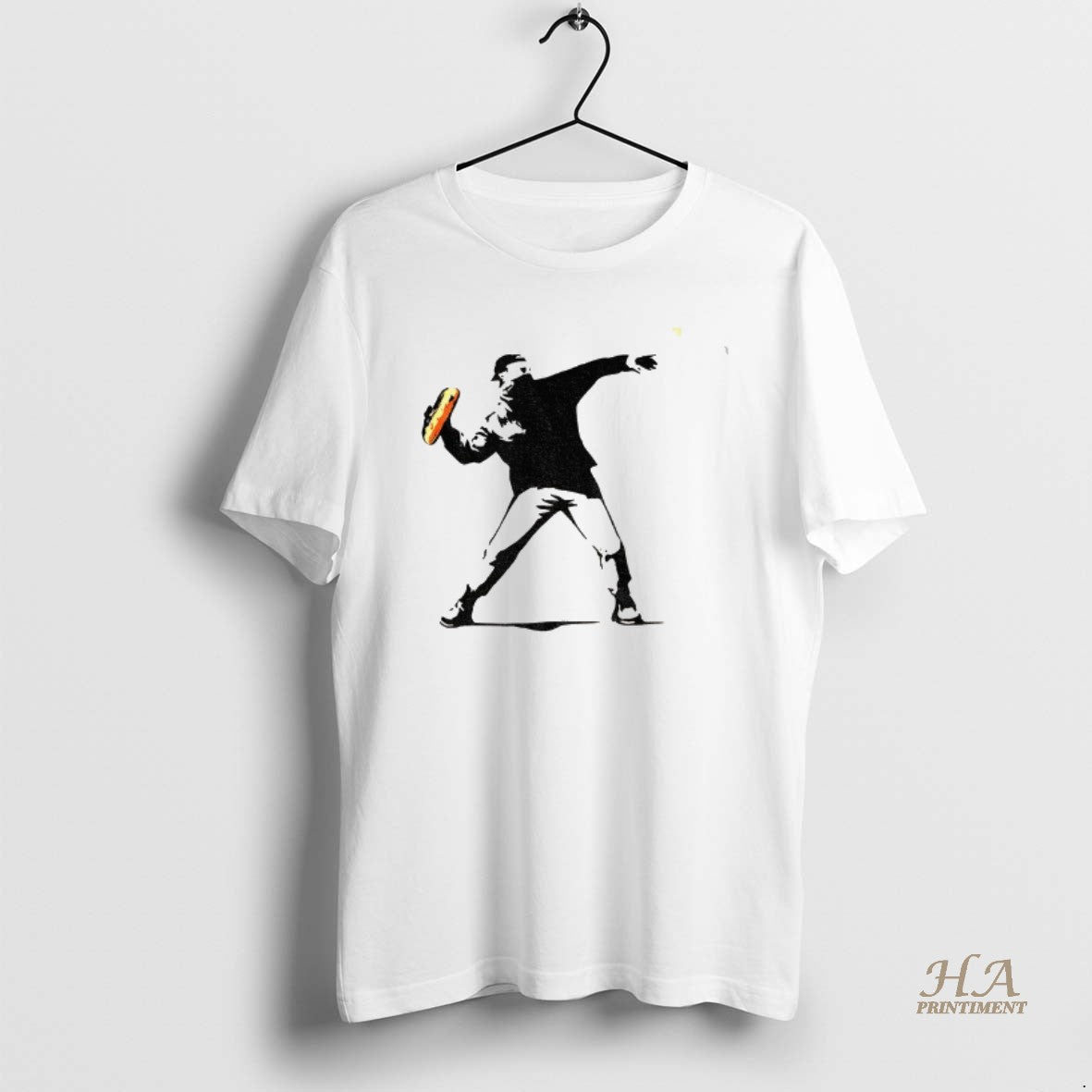 Official Banksy Inspired Sandwich Thrower Funny T-Shirts, Hoodie, Sweatshirt | InkNestWear.com