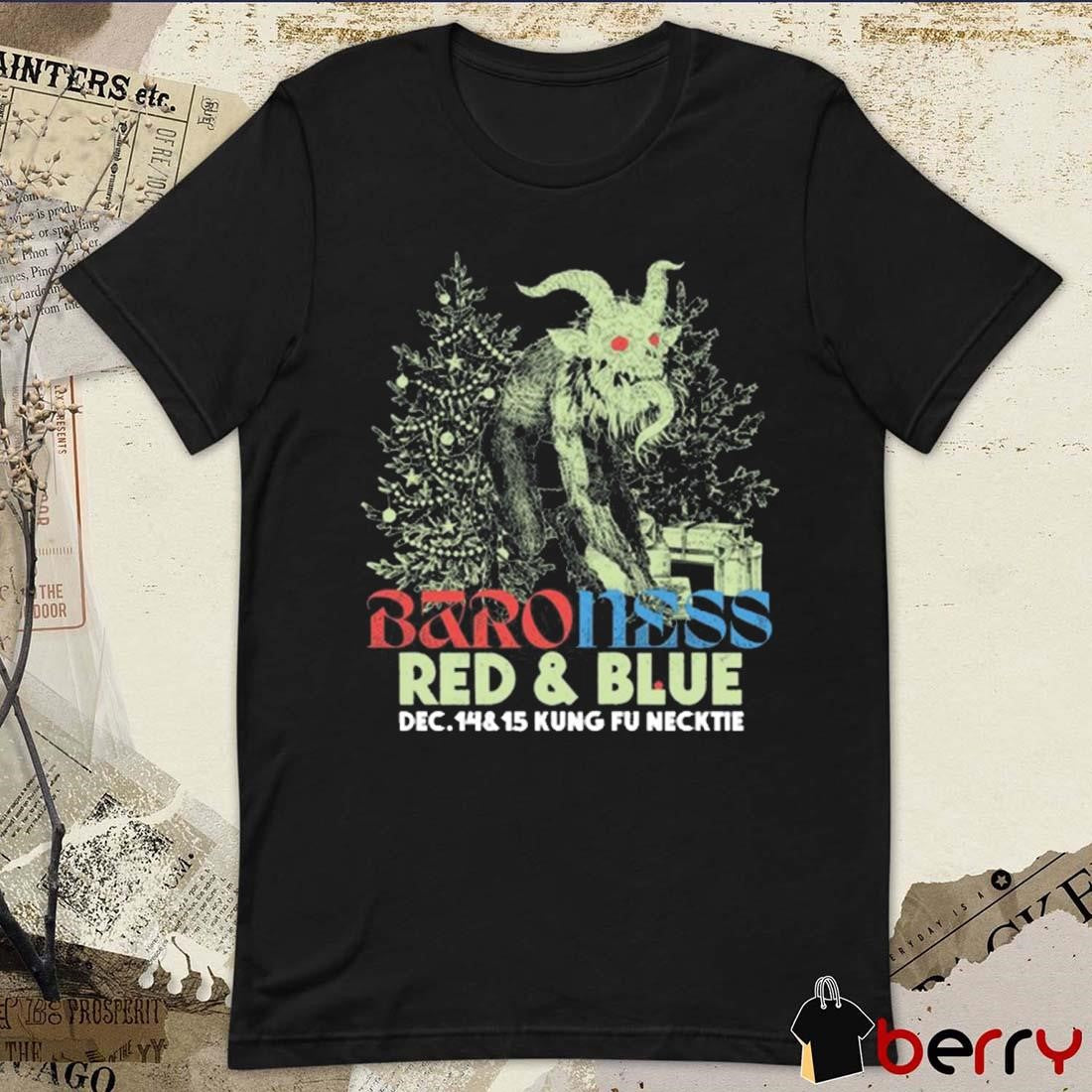 Baroness Red And Blue Kung Fu Necktie in Philadelphia PA Dec 14-15 2024 t-shirt