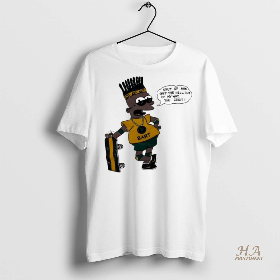 Official Bart Simpson Shut Up And Get The Hell Out Of My Way You Idiot T-Shirts, Hoodie, Sweatshirt | InkNestWear.com