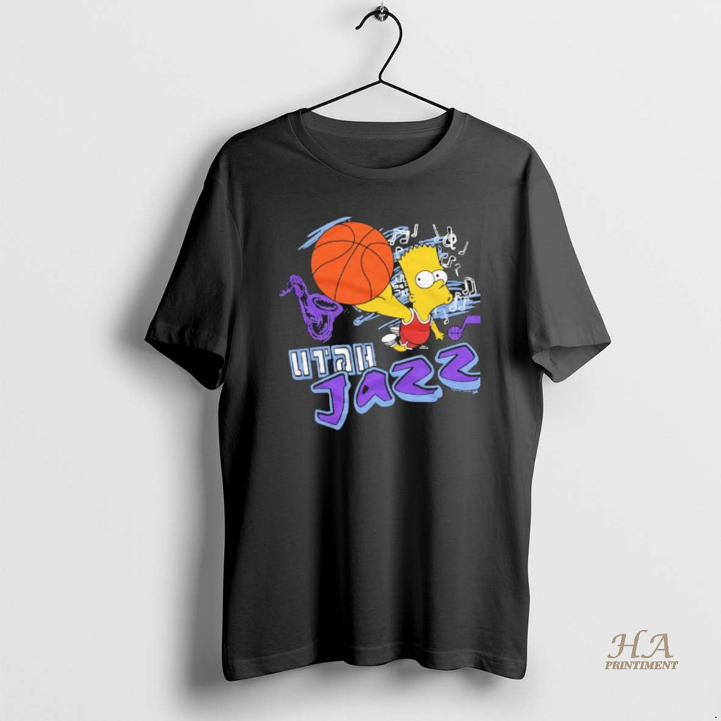 Official Bart Simpson X Utah Jazz Basketball T-Shirts, Hoodie, Sweatshirt | InkNestWear.com