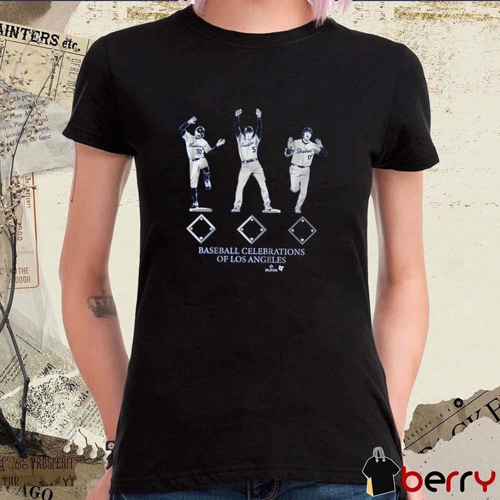 Baseball Celebrations of Los Angeles Dodgers MLB t-shirt