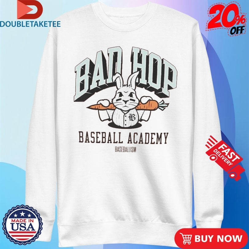 Baseballism Bad Hop Baseball Academy Bunny Shirts
