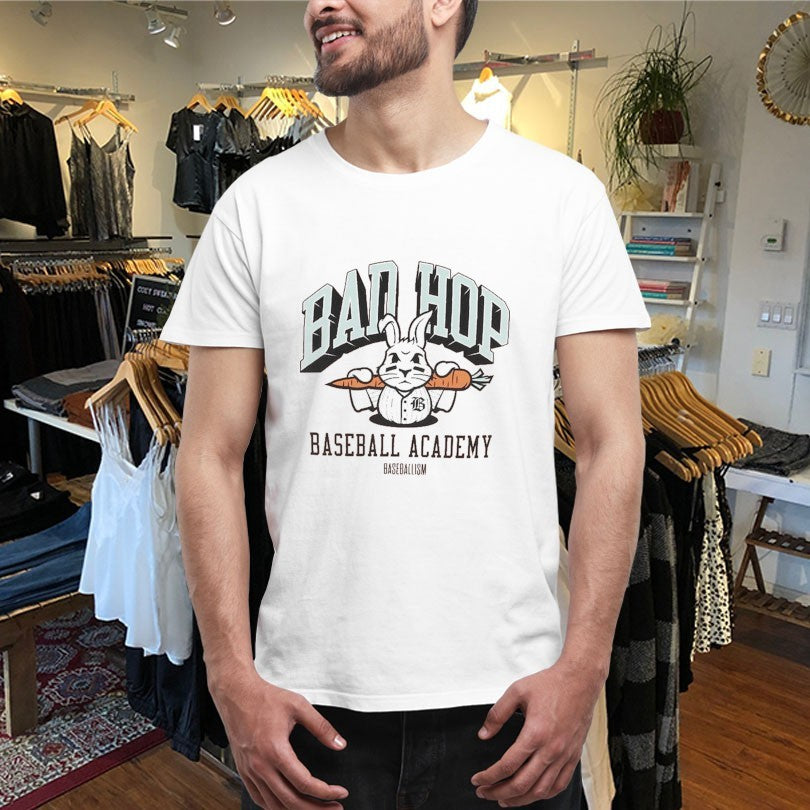 Baseballism Bad Hop Baseball Academy Bunny Shirts
