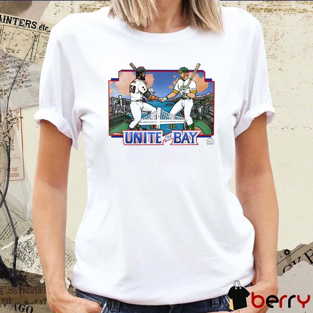 Battle Of The Bay And patch San Francisco Giants Oakland A’s Athletics Poster t-shirt