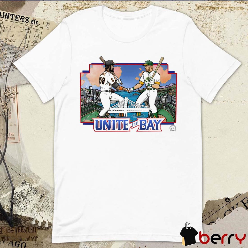 Battle Of The Bay And patch San Francisco Giants Oakland A’s Athletics Poster t-shirt