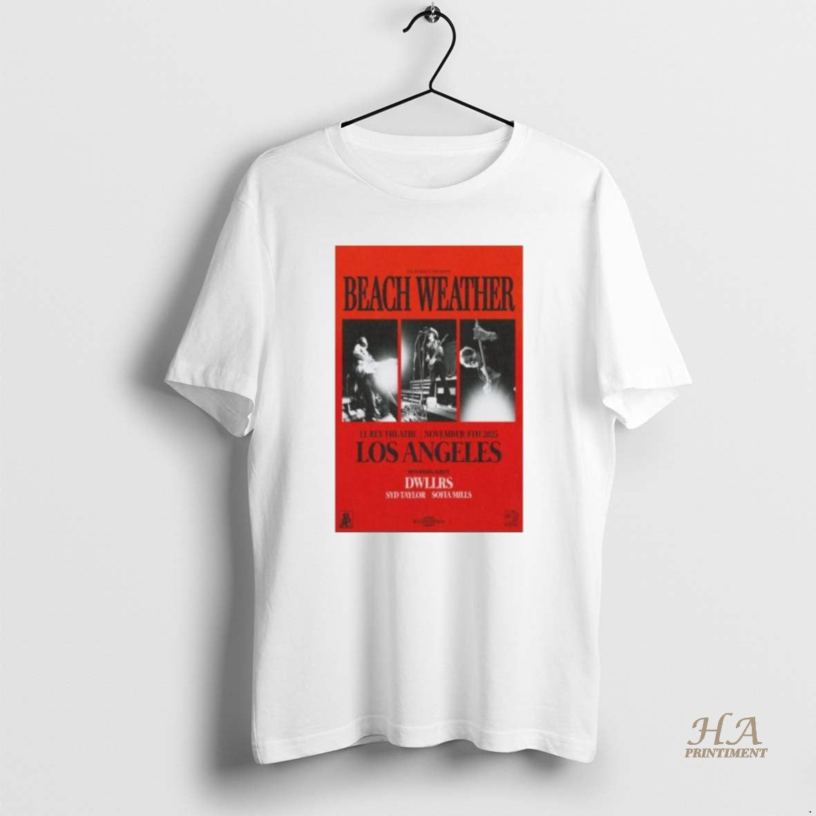 Official Beach Weather Los Angeles Ca November 8 2025 Concert T-Shirts, Hoodie, Sweatshirt | InkNestWear.com