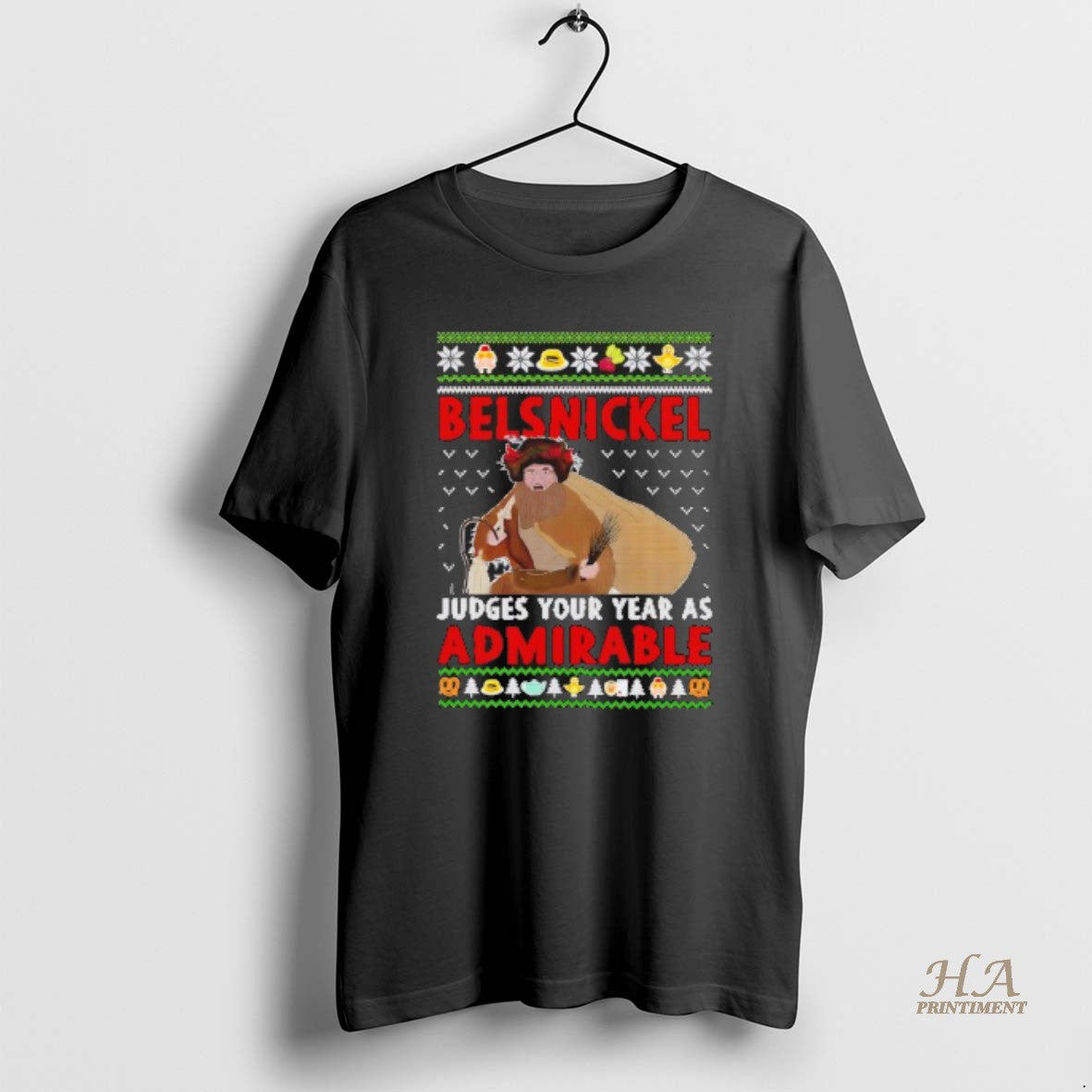 Official Belsnickel Judges Your Year As Admirable Christmas Black T-Shirts, Hoodie, Sweatshirt | InkNestWear.com