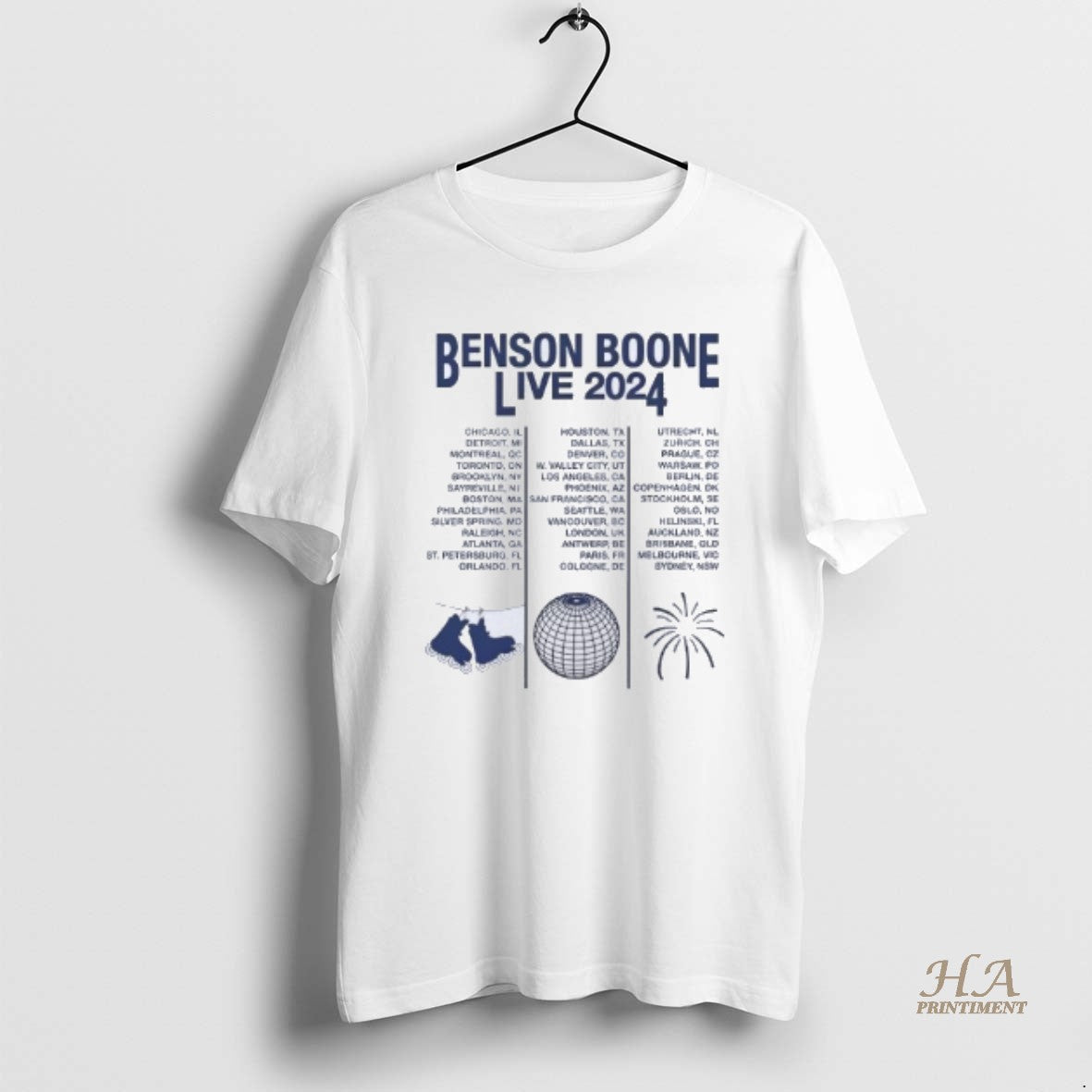 Official Benson Boone Live World Tour 2024 T-Shirts, Hoodie, Sweatshirt | InkNestWear.com
