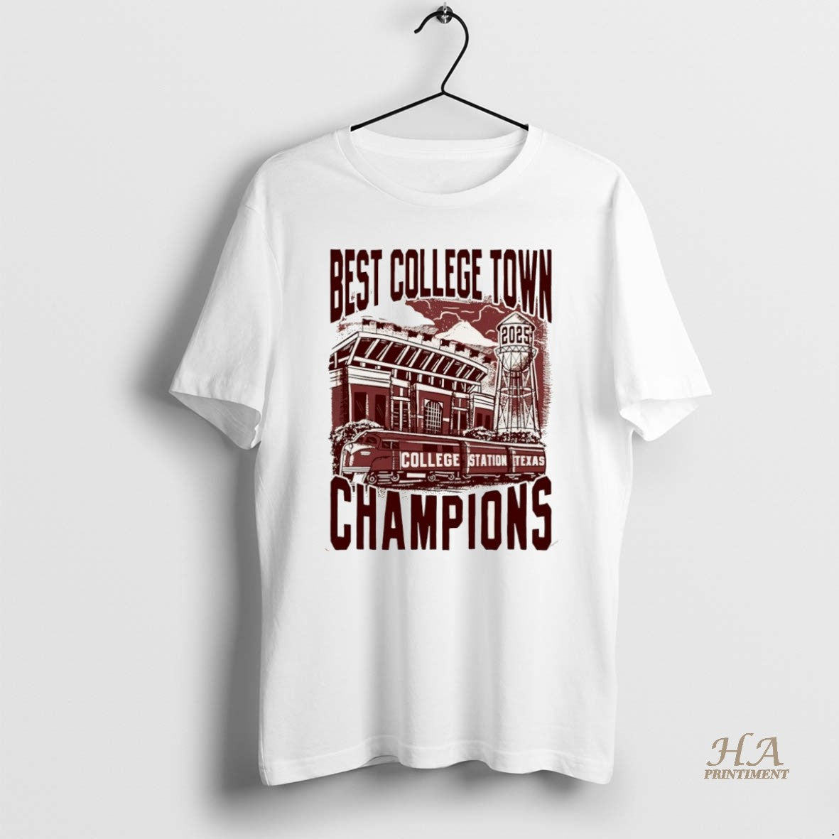 Official Best College Town 2025 Champions College Station Texas Christmas T-Shirts, Hoodie, Sweatshirt | InkNestWear.com